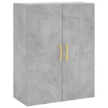 betonszürke fali szekrény 69,5x34x90 cm