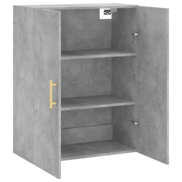 betonszürke fali szekrény 69,5x34x90 cm