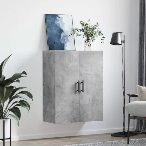 betonszürke fali szekrény 69,5x34x90 cm