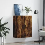 füstös tölgy színű fali szekrény 69,5 x 34 x 90 cm