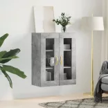 betonszürke fali szekrény 69,5x34x90 cm