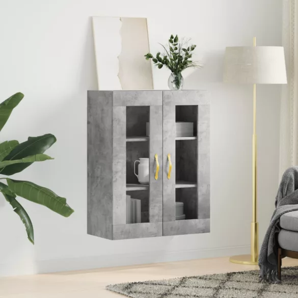 betonszürke fali szekrény 69,5x34x90 cm
