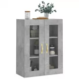 betonszürke fali szekrény 69,5x34x90 cm
