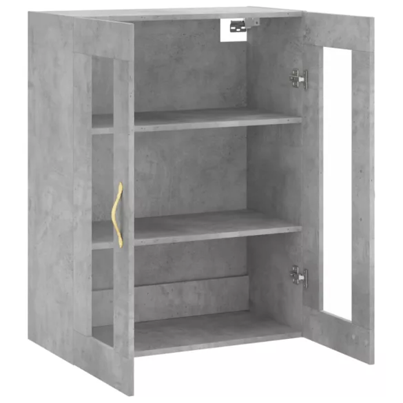 betonszürke fali szekrény 69,5x34x90 cm