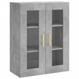 betonszürke fali szekrény 69,5x34x90 cm