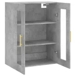 betonszürke fali szekrény 69,5x34x90 cm