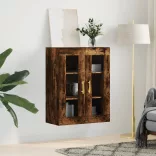 füstös tölgy színű fali szekrény 69,5 x 34 x 90 cm