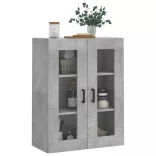 betonszürke fali szekrény 69,5x34x90 cm