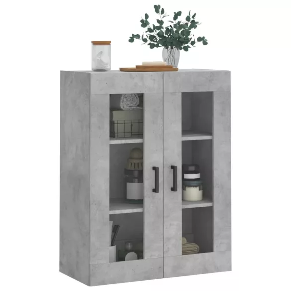 betonszürke fali szekrény 69,5x34x90 cm