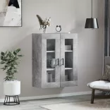 betonszürke fali szekrény 69,5x34x90 cm