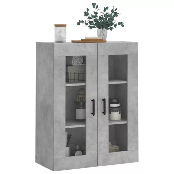 betonszürke fali szekrény 69,5x34x90 cm