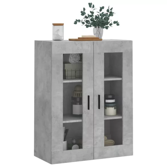 betonszürke fali szekrény 69,5x34x90 cm