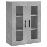 betonszürke fali szekrény 69,5x34x90 cm