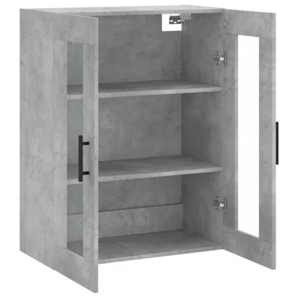 betonszürke fali szekrény 69,5x34x90 cm