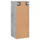 betonszürke fali szekrény 34,5 x 34 x 90 cm