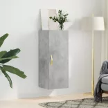 betonszürke fali szekrény 34,5 x 34 x 90 cm