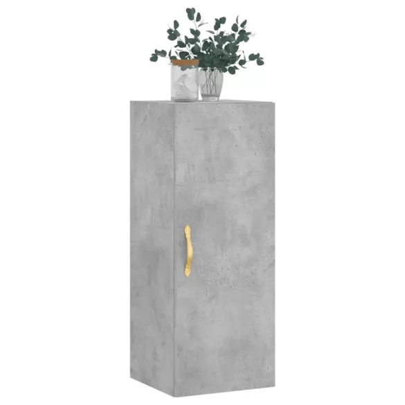 betonszürke fali szekrény 34,5 x 34 x 90 cm