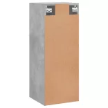 betonszürke fali szekrény 34,5 x 34 x 90 cm