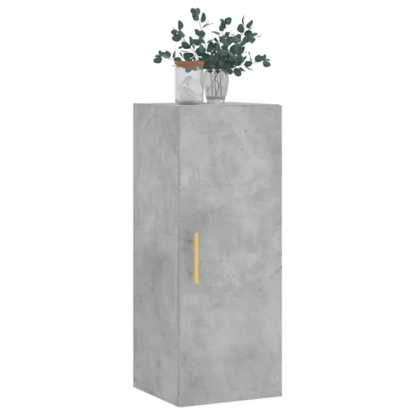 betonszürke fali szekrény 34,5 x 34 x 90 cm