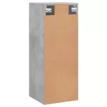 betonszürke fali szekrény 34,5 x 34 x 90 cm