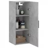 betonszürke fali szekrény 34,5 x 34 x 90 cm