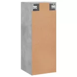 betonszürke fali szekrény 34,5 x 34 x 90 cm