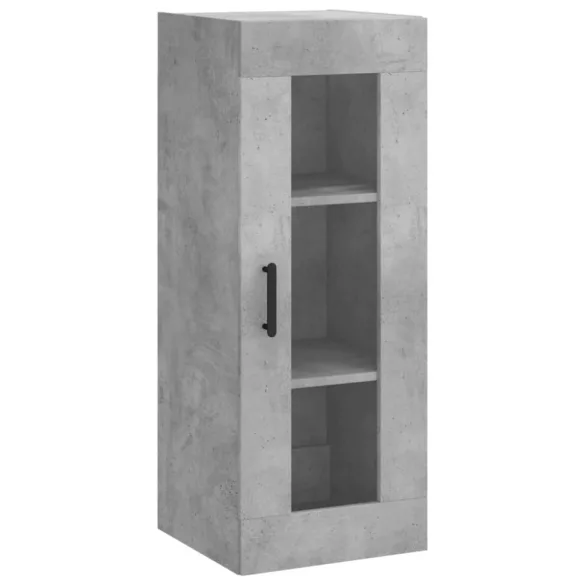 betonszürke fali szekrény 34,5 x 34 x 90 cm