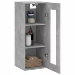 betonszürke fali szekrény 34,5 x 34 x 90 cm