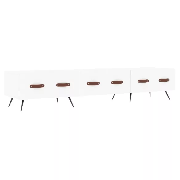 fehér szerelt fa TV-szekrény 150 x 35 x 55 cm