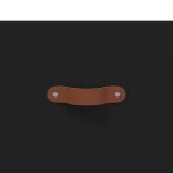 fekete szerelt fa TV-szekrény 150 x 36 x 50 cm