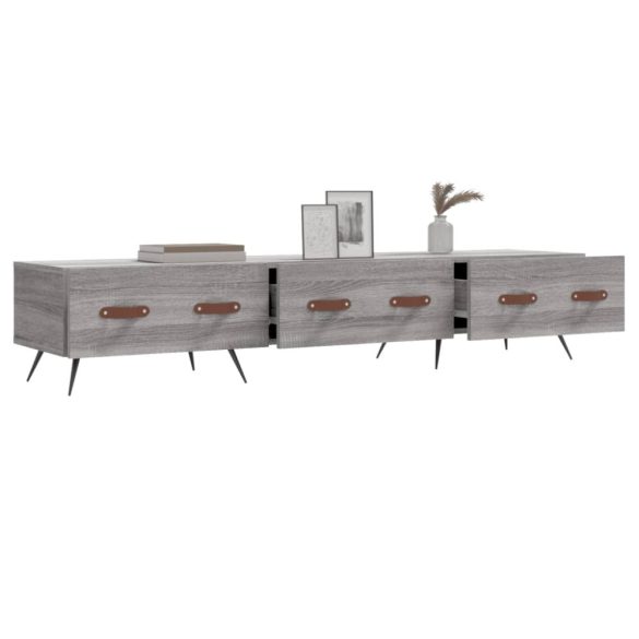 szürke sonoma színű szerelt fa TV-szekrény 150x36x50 cm