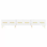 fehér szerelt fa TV-szekrény 150 x 35 x 55 cm