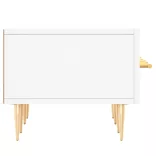 fehér szerelt fa TV-szekrény 150 x 35 x 55 cm