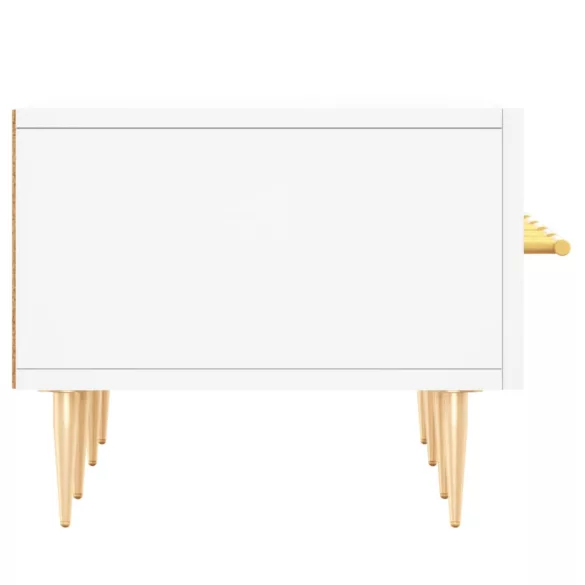 fehér szerelt fa TV-szekrény 150 x 35 x 55 cm