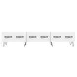 fehér szerelt fa TV-szekrény 150 x 35 x 55 cm