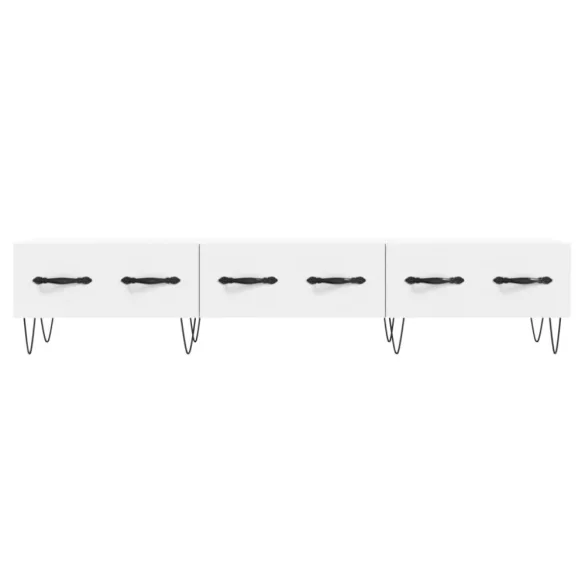 fehér szerelt fa TV-szekrény 150 x 35 x 55 cm