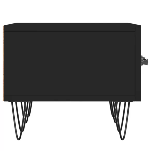 fekete szerelt fa TV-szekrény 150 x 36 x 50 cm