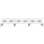 fehér szerelt fa TV-szekrény 150 x 35 x 55 cm