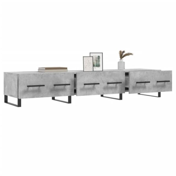 betonszürke szerelt fa TV-szekrény 150 x 36 x 50 cm