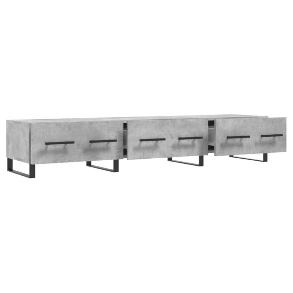 betonszürke szerelt fa TV-szekrény 150 x 36 x 50 cm