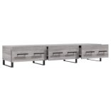 szürke sonoma színű szerelt fa TV-szekrény 150x36x50 cm