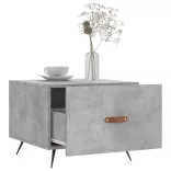 2 db betonszürke szerelt fa dohányzóasztal 50 x 50 x 40 cm