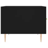 2 db fekete szerelt fa dohányzóasztal 50 x 50 x 40 cm