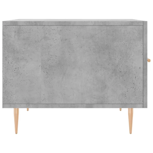 2 db betonszürke szerelt fa dohányzóasztal 50 x 50 x 40 cm