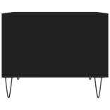 fekete szerelt fa dohányzóasztal 50 x 50 x 40 cm