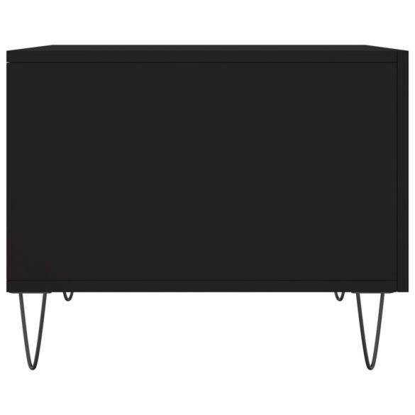 fekete szerelt fa dohányzóasztal 50 x 50 x 40 cm