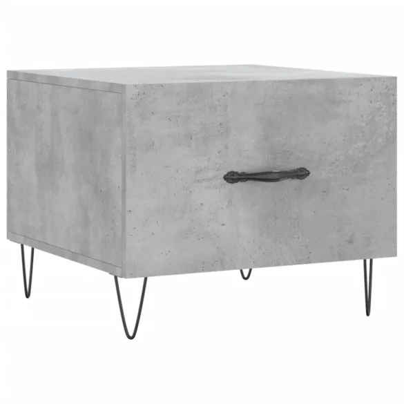2 db betonszürke szerelt fa dohányzóasztal 50 x 50 x 40 cm