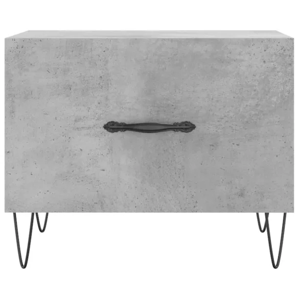 2 db betonszürke szerelt fa dohányzóasztal 50 x 50 x 40 cm