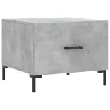 2 db betonszürke szerelt fa dohányzóasztal 50 x 50 x 40 cm
