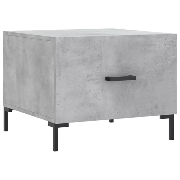 2 db betonszürke szerelt fa dohányzóasztal 50 x 50 x 40 cm